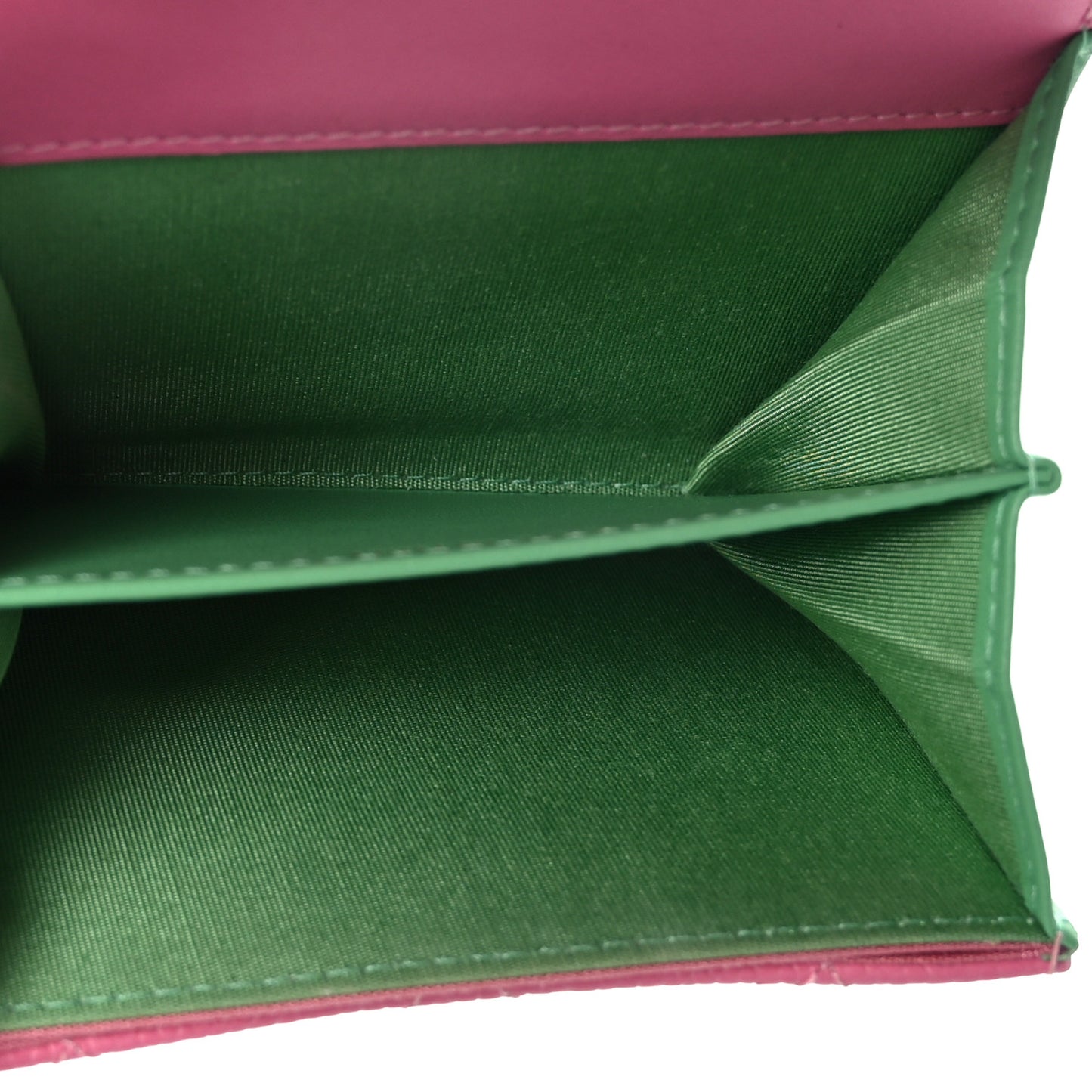 Caviar Quilted Filigree Flap Card Holder Pink Blue Green