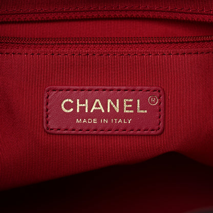 Chanel Shiny Aged Calfskin CC Chain Drawstring Bag Black 6 of 11