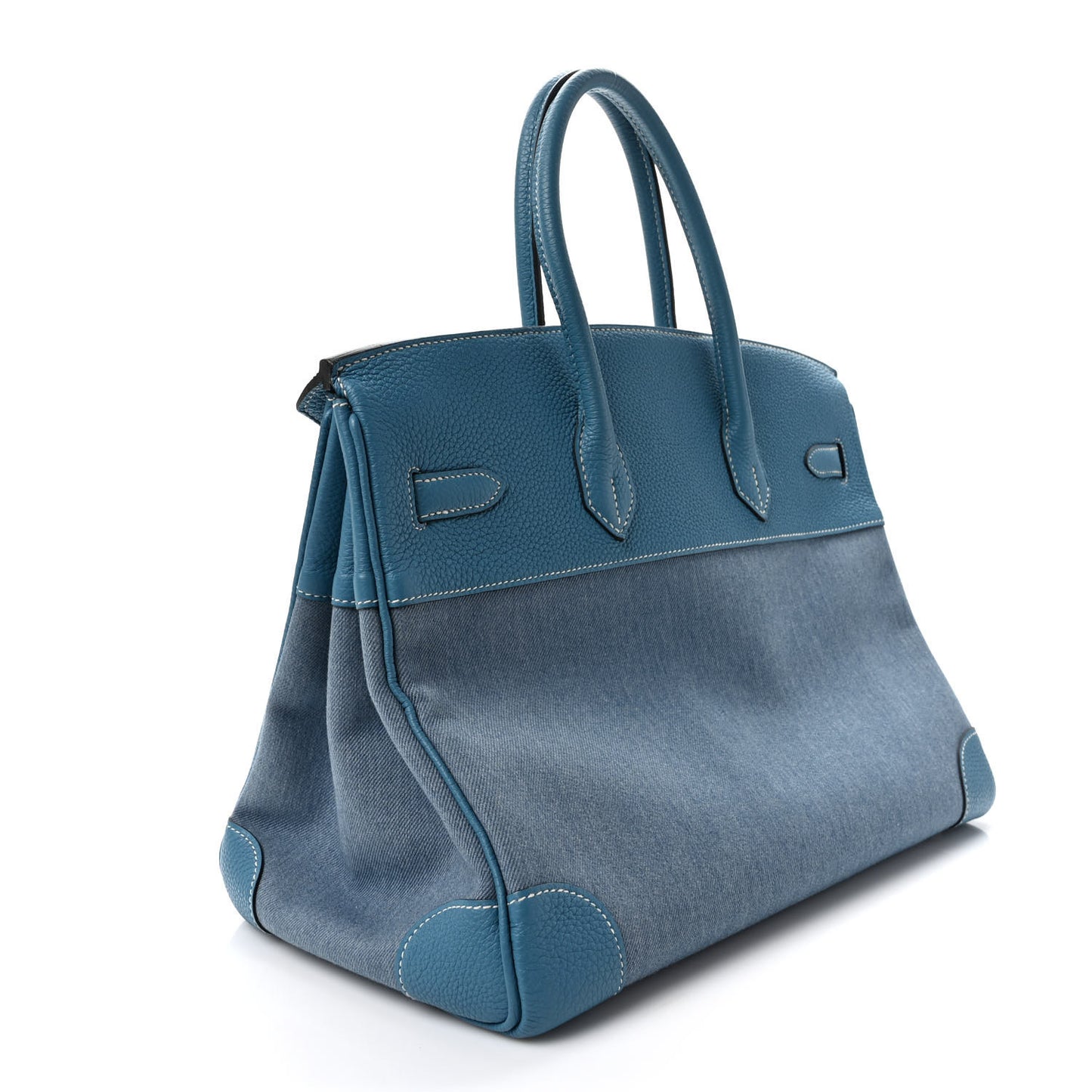 Denim Togo Horseshoe Birkin 35 Blue Jean