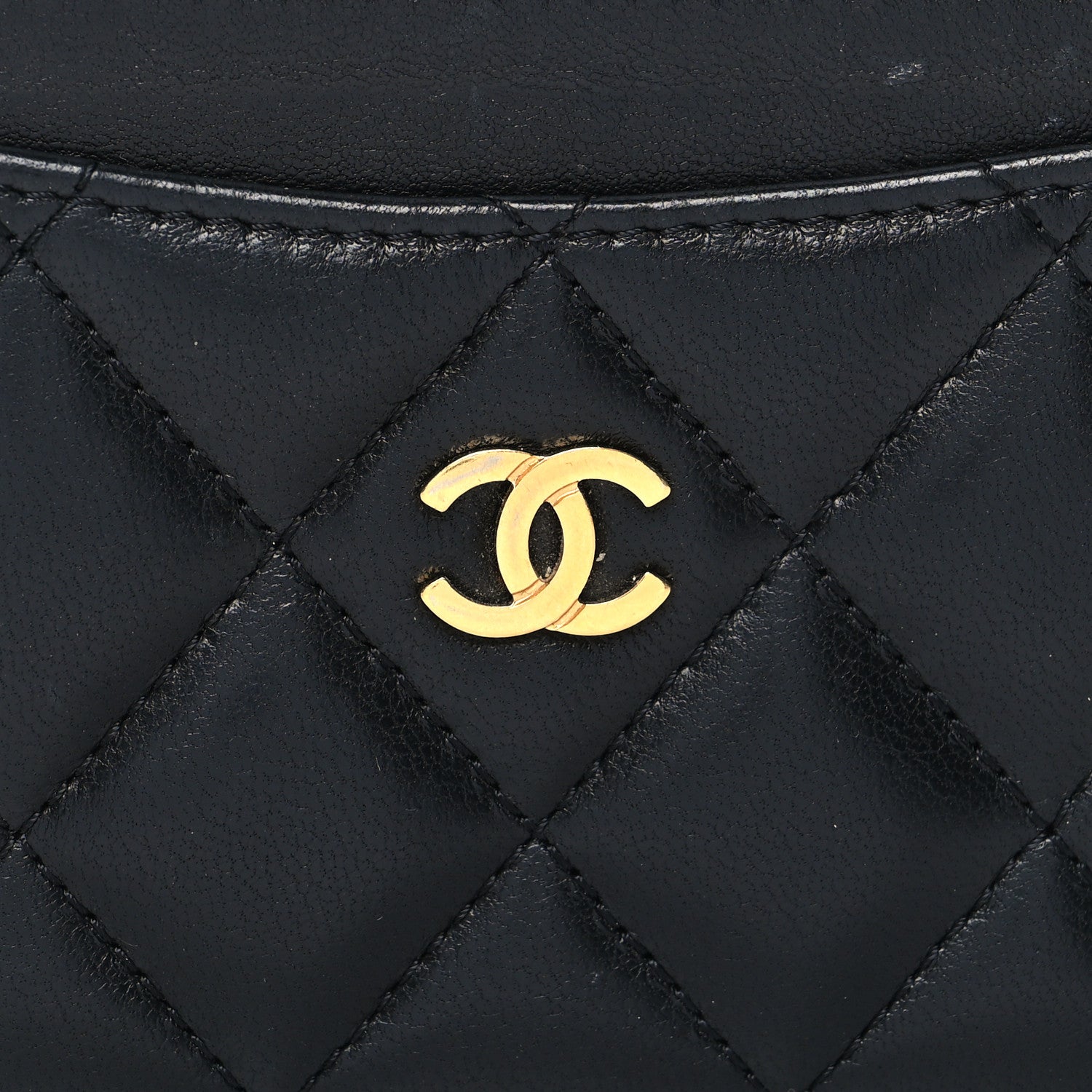 Chanel Lambskin Quilted Card Holder Black 9 of 10