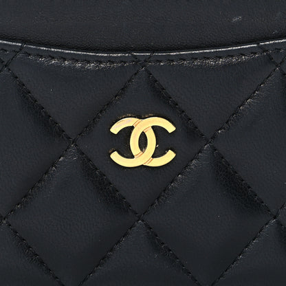 Chanel Lambskin Quilted Card Holder Black 9 of 10