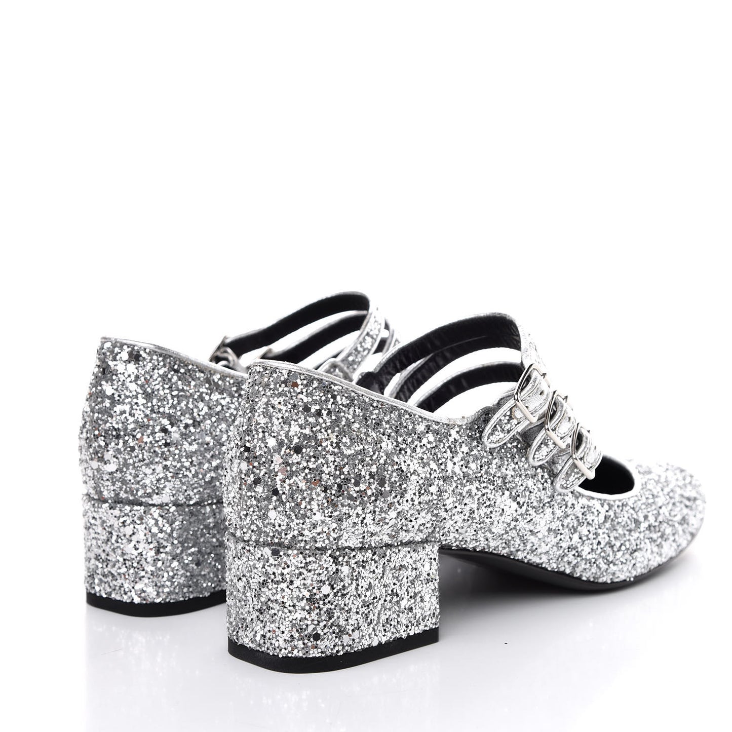 Glitter Babies 40 Mid Heel Pumps 40 Galaxi Argento