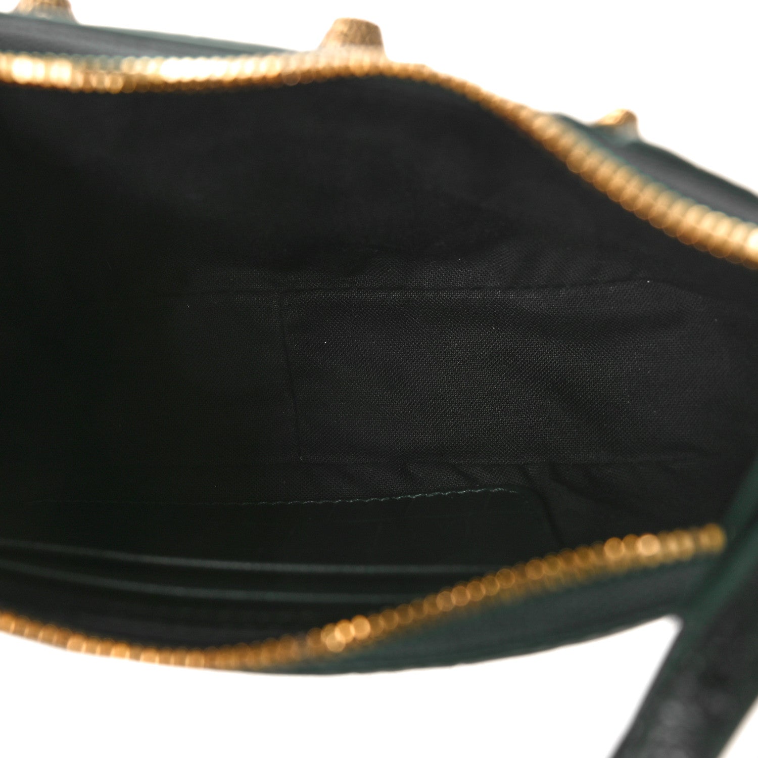 Balenciaga Extra Supple Calfskin Crocodile Embossed Mini Le Cagole Purse With Chain Forest Green 5 of 8