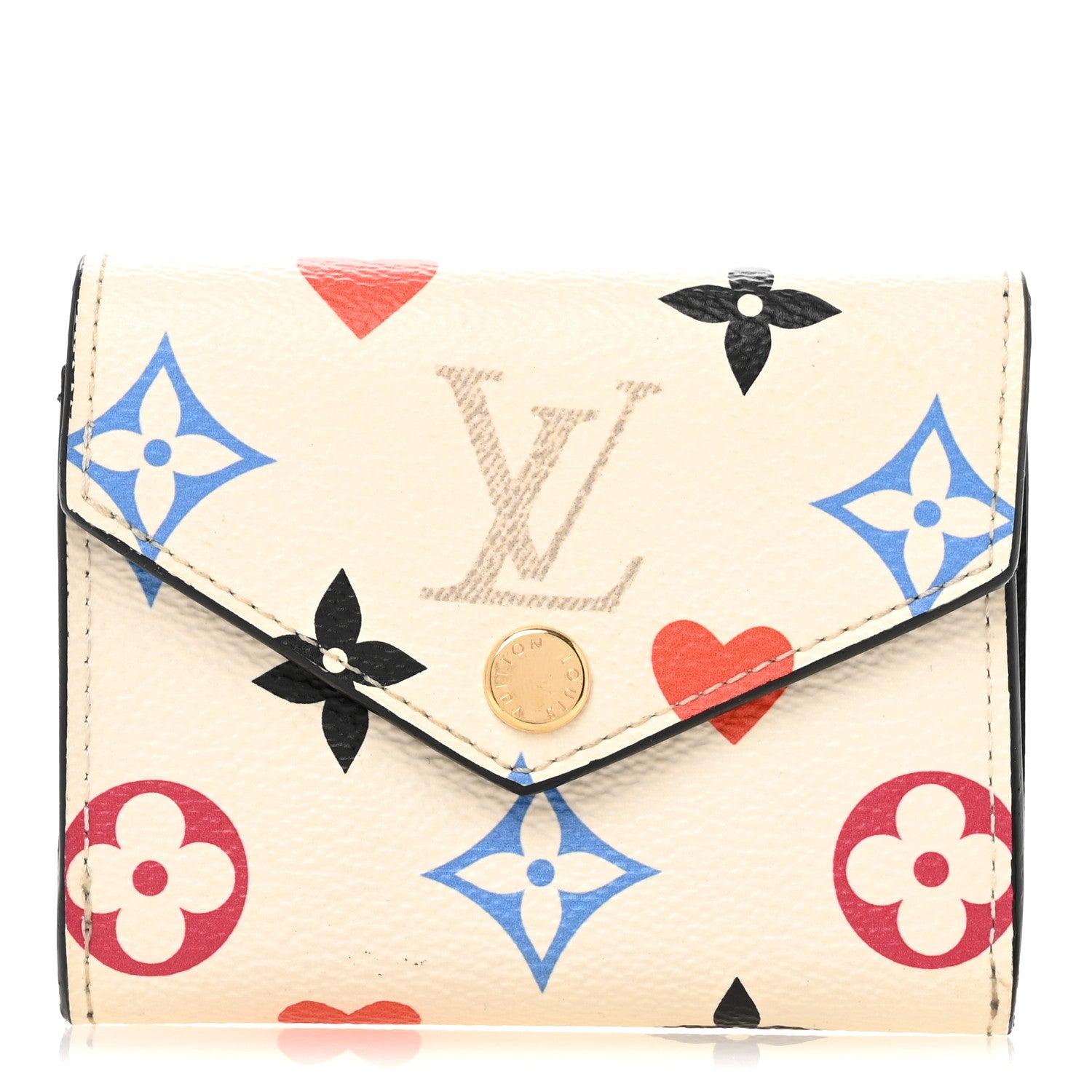 Louis Vuitton Game On Monogram Zoe Wallet White 1 of 9