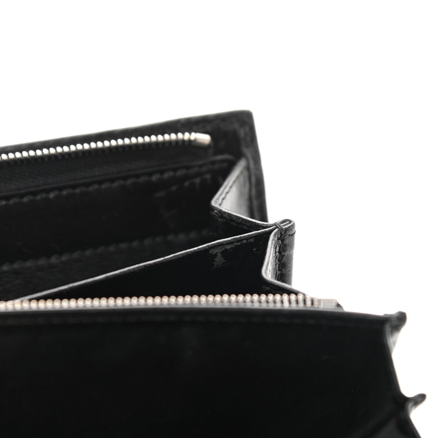 Gucci Imprime Monogram GG Pierce Chain Clutch Wallet Black 8 of 9