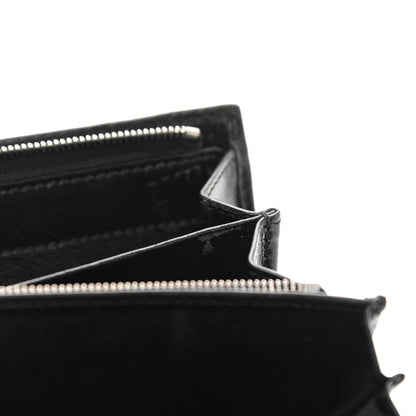 Gucci Imprime Monogram GG Pierce Chain Clutch Wallet Black 8 of 9