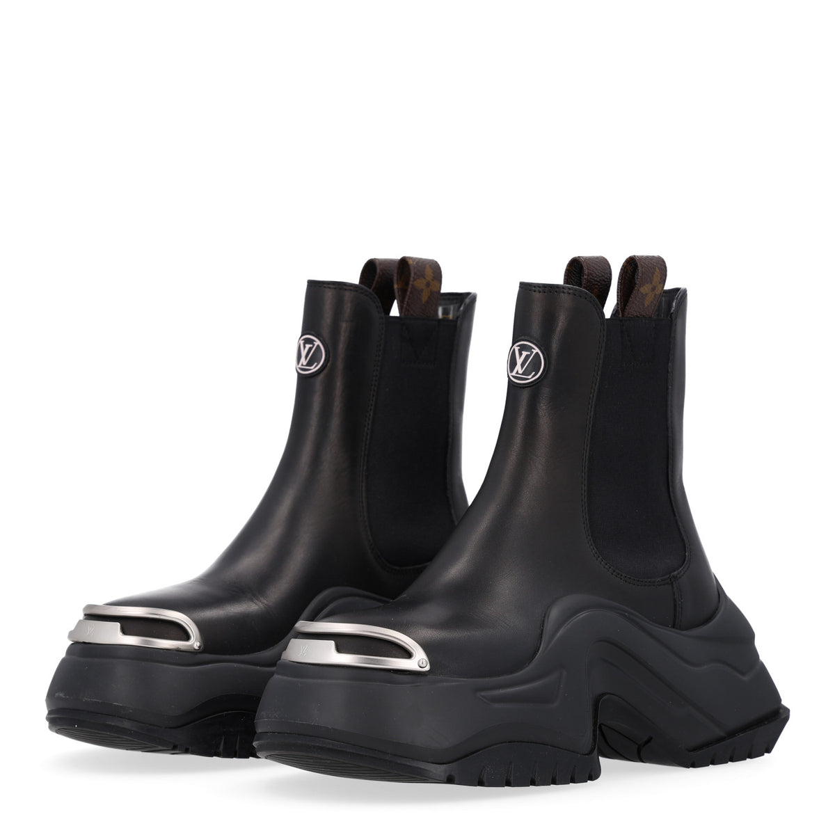 Calfskin Archlight 2.0 Block Heel Ankle Boots 35 Black