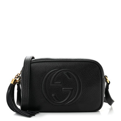 Gucci Pebbled Calfskin Mini Soho Disco Bag Black 1 of 10
