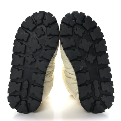 Prada Re-Nylon Piuma Triangle Logo Padded Drawcord 20mm Snow Boots 35.5 Avorio 5 of 7