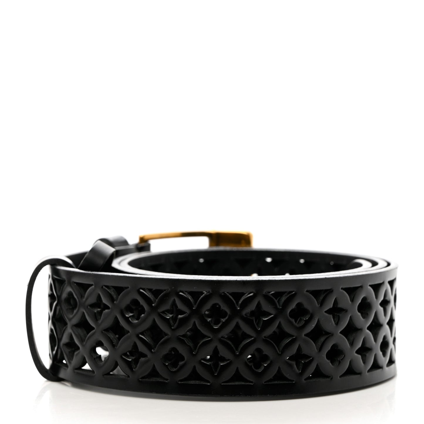 Calfskin Perforated Laser Cut Belt 80 32 Black