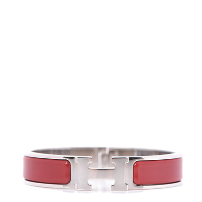 Hermes Enamel Narrow Clic Clac H Bracelet PM Rouge 1 of 5