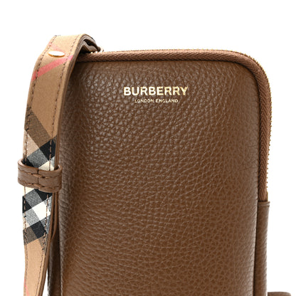 Burberry Grainy Calfskin Phone Pouch Earth 7 of 9
