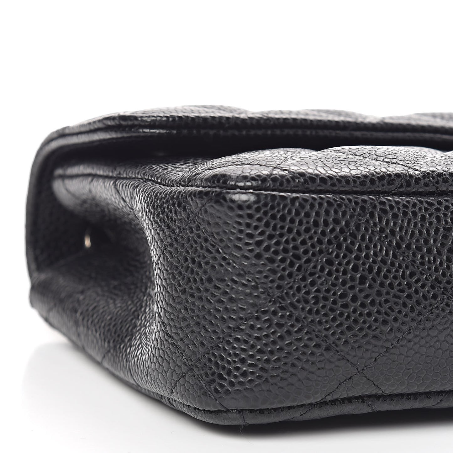 Caviar Quilted East West Flap Black