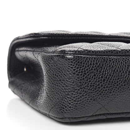 Chanel Caviar Quilted East West Flap Black 5 of 10