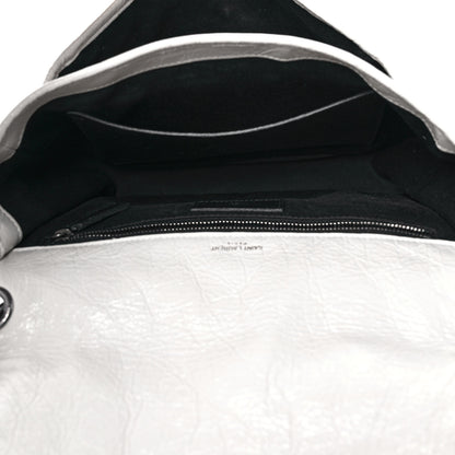 Saint Laurent Crinkled Calfskin Matelasse Monogram Medium Niki Chain Satchel Pearl White 5 of 9