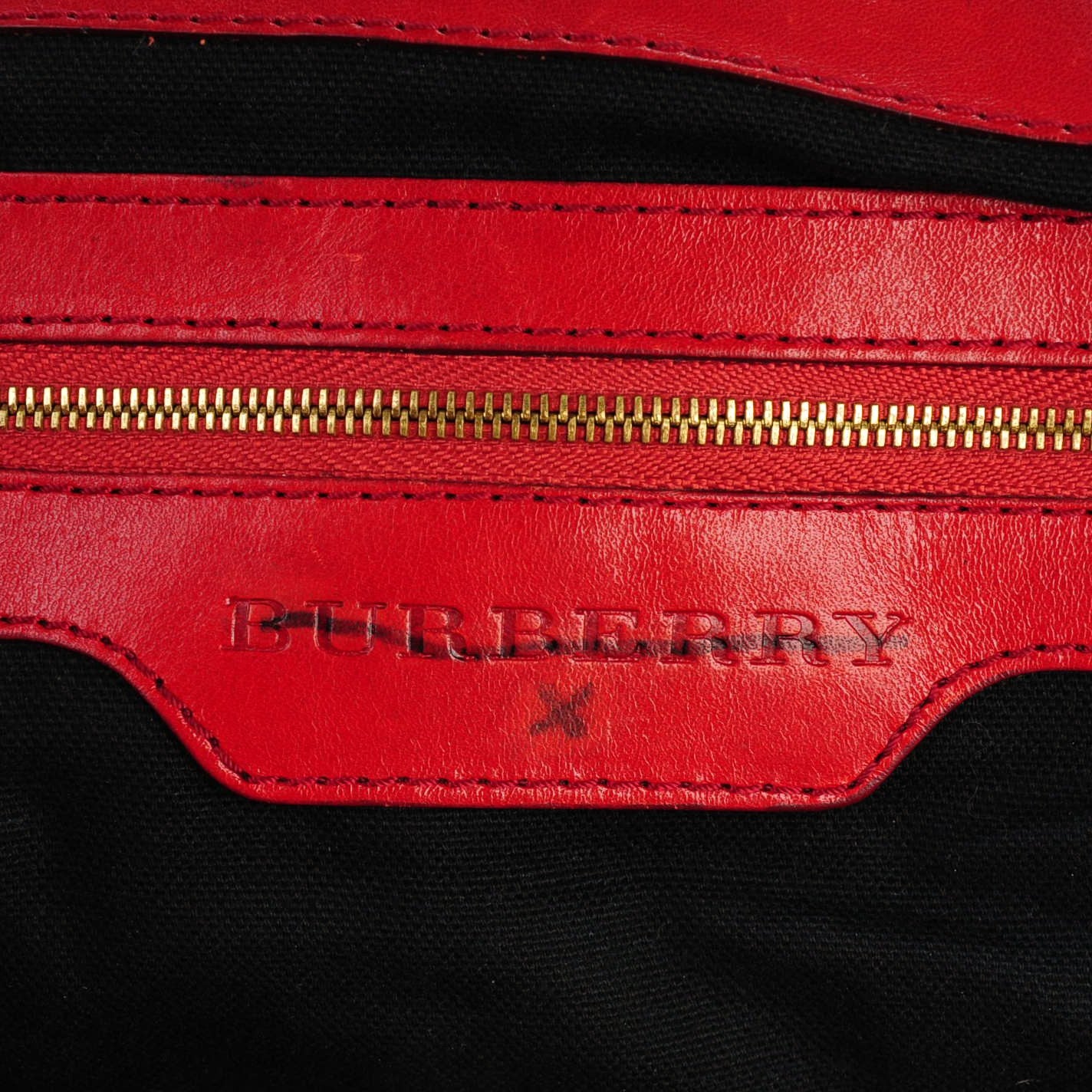 House Check Bridle Calfskin Medium Gosford Hobo Red