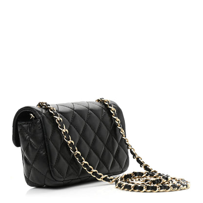 Chanel Lambskin Quilted Extra Mini Flap Black 3 of 10