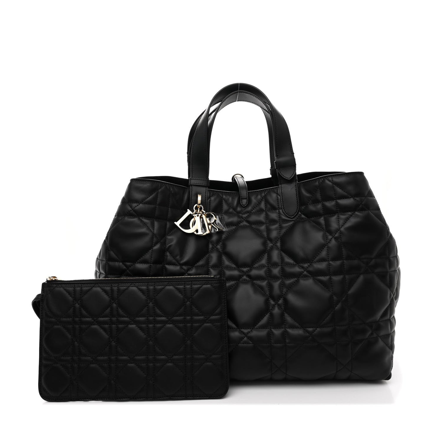 Calfskin Macrocannage Large Toujours Black