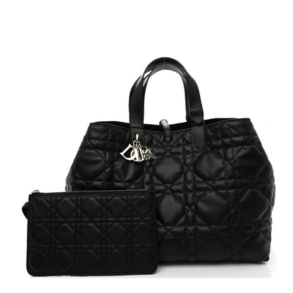Christian Dior Calfskin Macrocannage Large Toujours Black 3 of 12