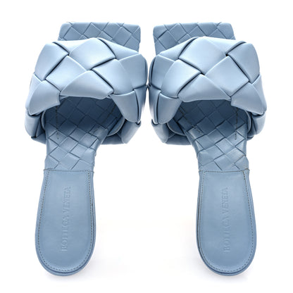 Bottega Veneta Nappa Maxi Intrecciato Lido Mule Sandals 40 Ice 5 of 9