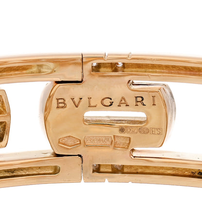 Bulgari 18K Yellow Gold Diamond Parentesi Bangle Bracelet 3 of 3