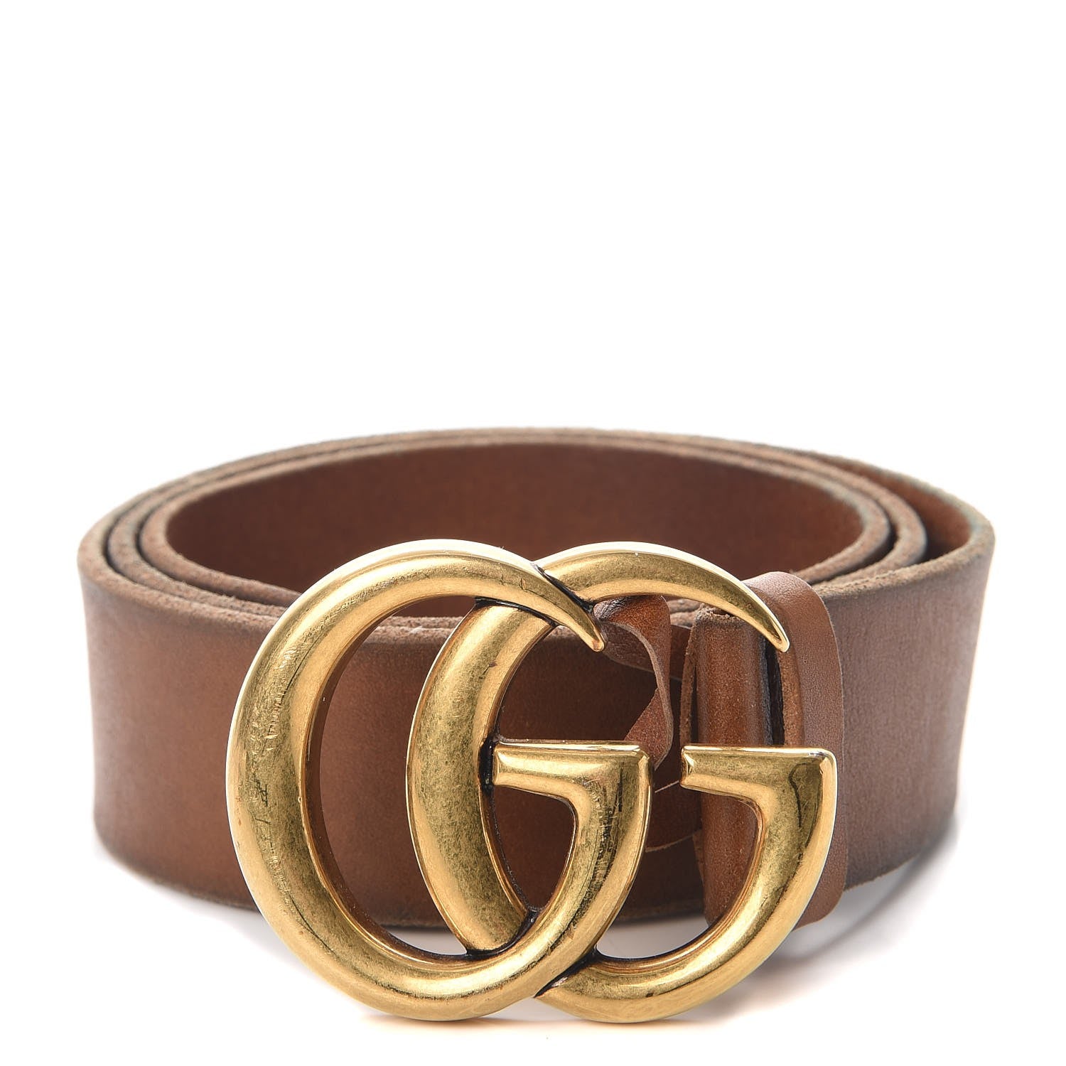 Gucci Faded Calfskin Double G 40mm Belt 85 34 Cuir 1 of 11