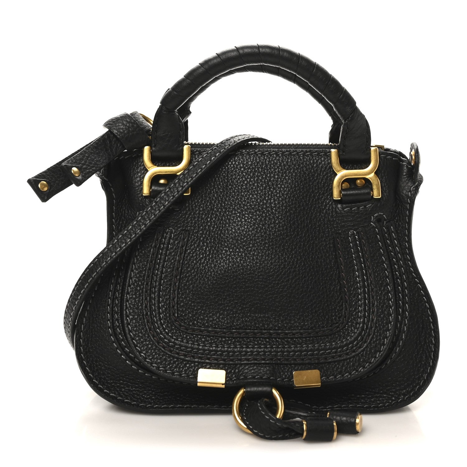 Chloe Calfskin Mini Marcie Satchel Black 1 of 9