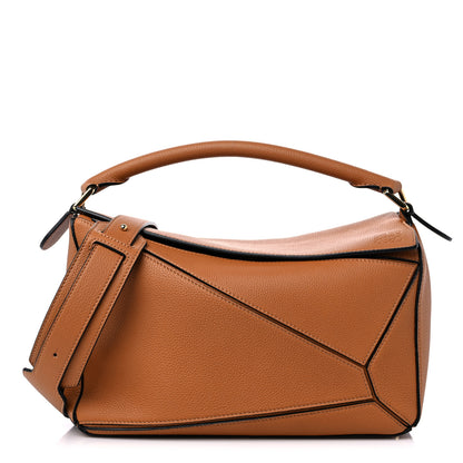 Loewe Soft Grained Calfskin Medium Puzzle Bag Light Caramel 1 of 8