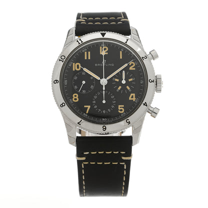 Breitling Stainless Steel Calfskin 41mm Aviator 8 Chronograph Manual Winding Watch Black AB0920 1 of 4