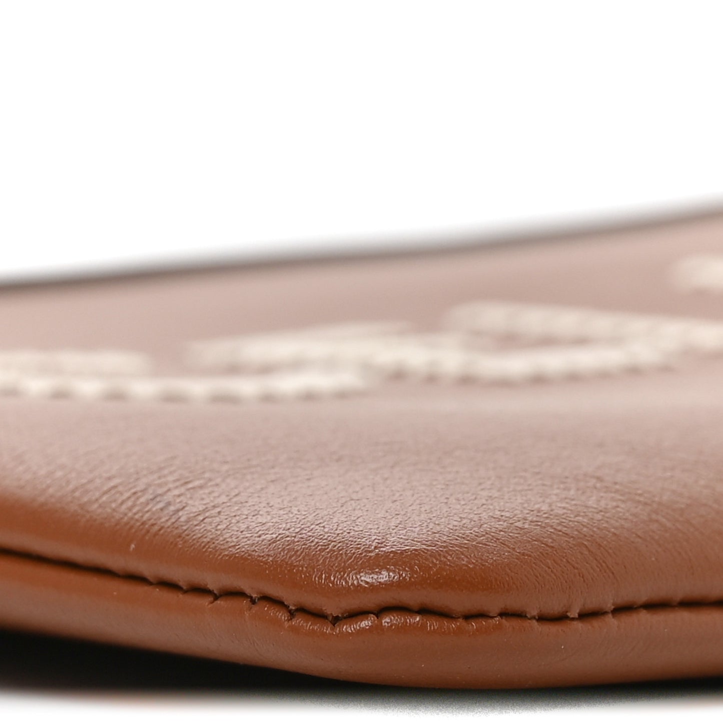 Smooth Calfskin Small Pouch With Strap Tan