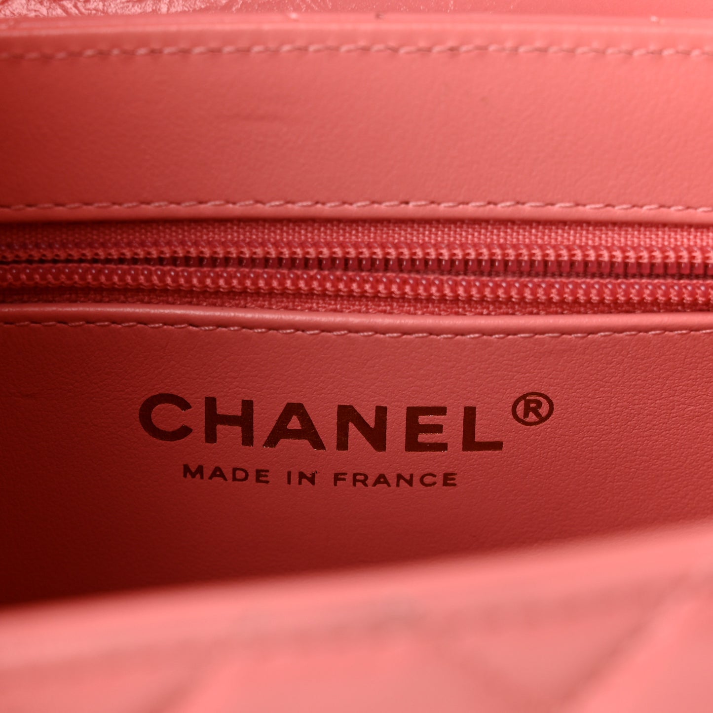 Shiny Aged Calfskin Quilted Nano Kelly Shopper Coral Pink