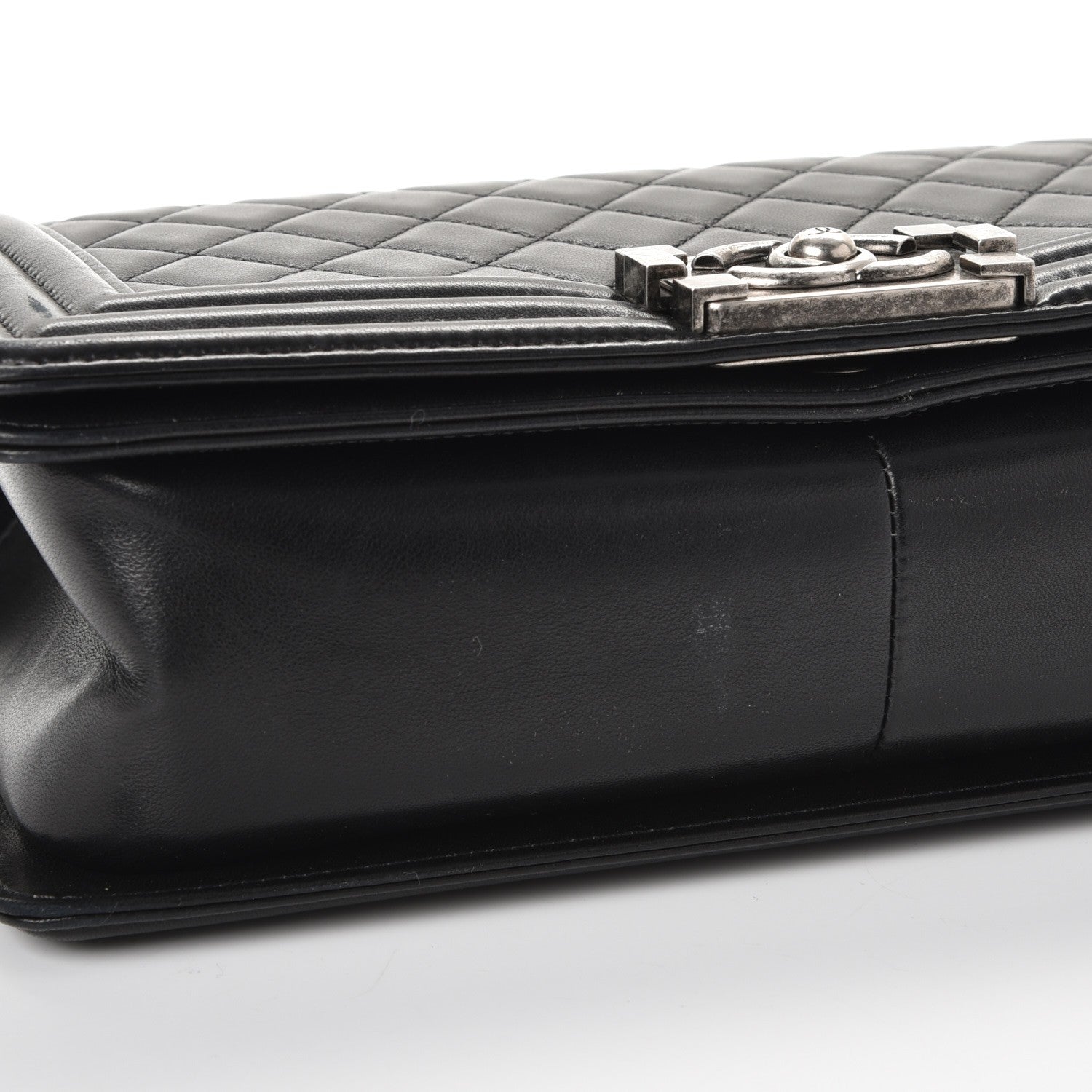 Chanel Lambskin Quilted Medium Boy Flap Black 9 of 11