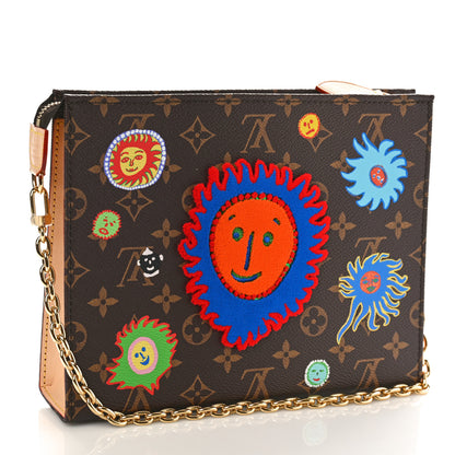 Louis Vuitton LV X YK Monogram Embroidered My Eternal Soul Toiletry Pouch On Chain Multicolor 4 of 10