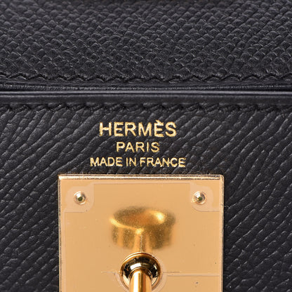 Hermes Epsom Kelly Sellier 28 Black 19 of 43