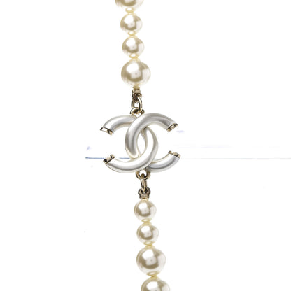 Chanel Pearl CC Long Necklace Gold 4 of 6