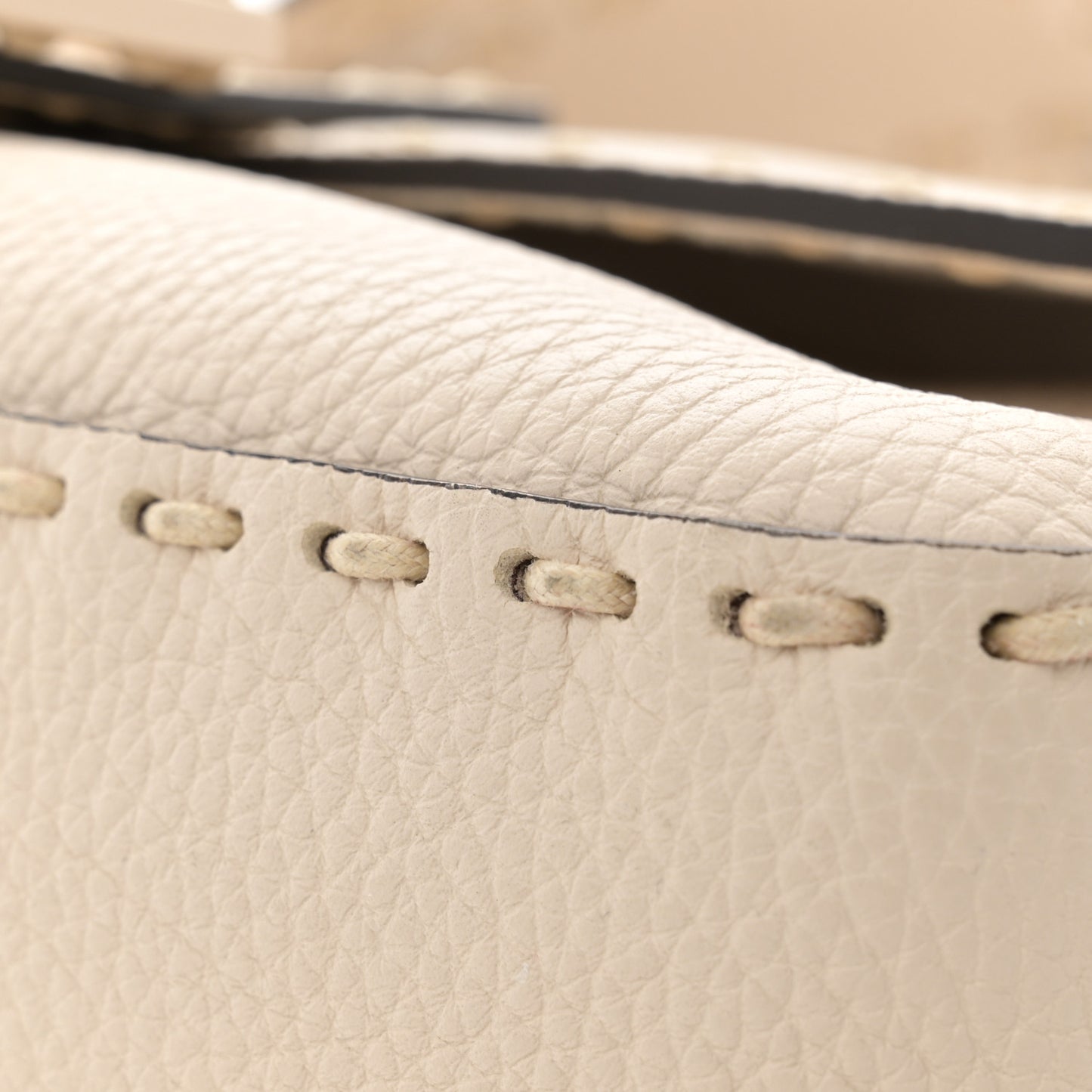 Embroidered Camelia Baguette Latte