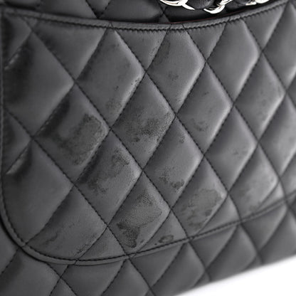 Chanel Lambskin Quilted Jumbo Double Flap Black 12 of 17