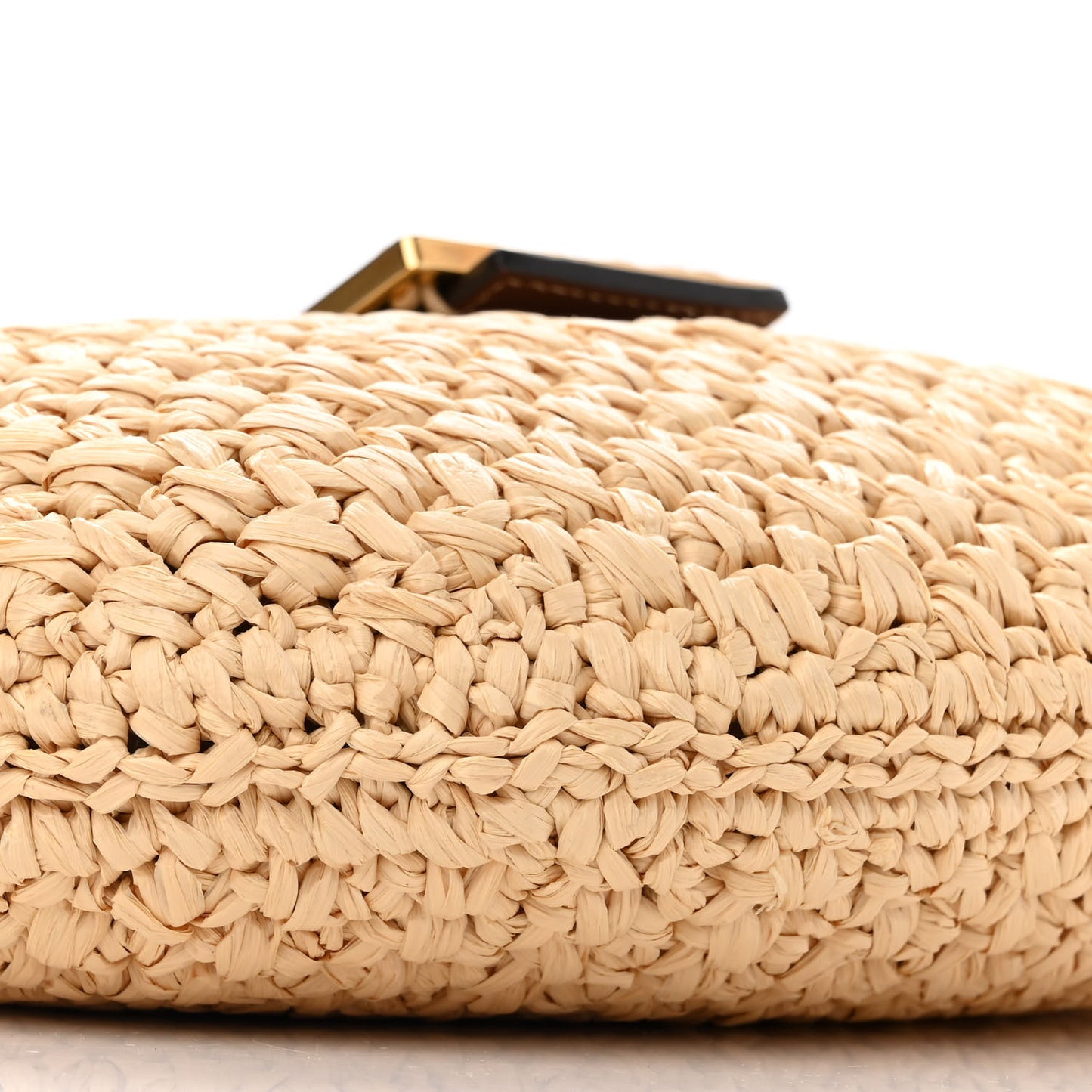 Raffia Croissant Hobo Natural