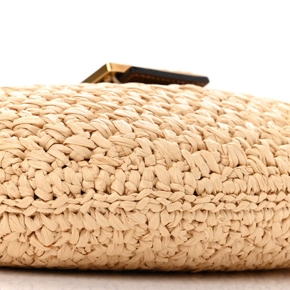 Fendi Raffia Croissant Hobo Natural 9 of 10
