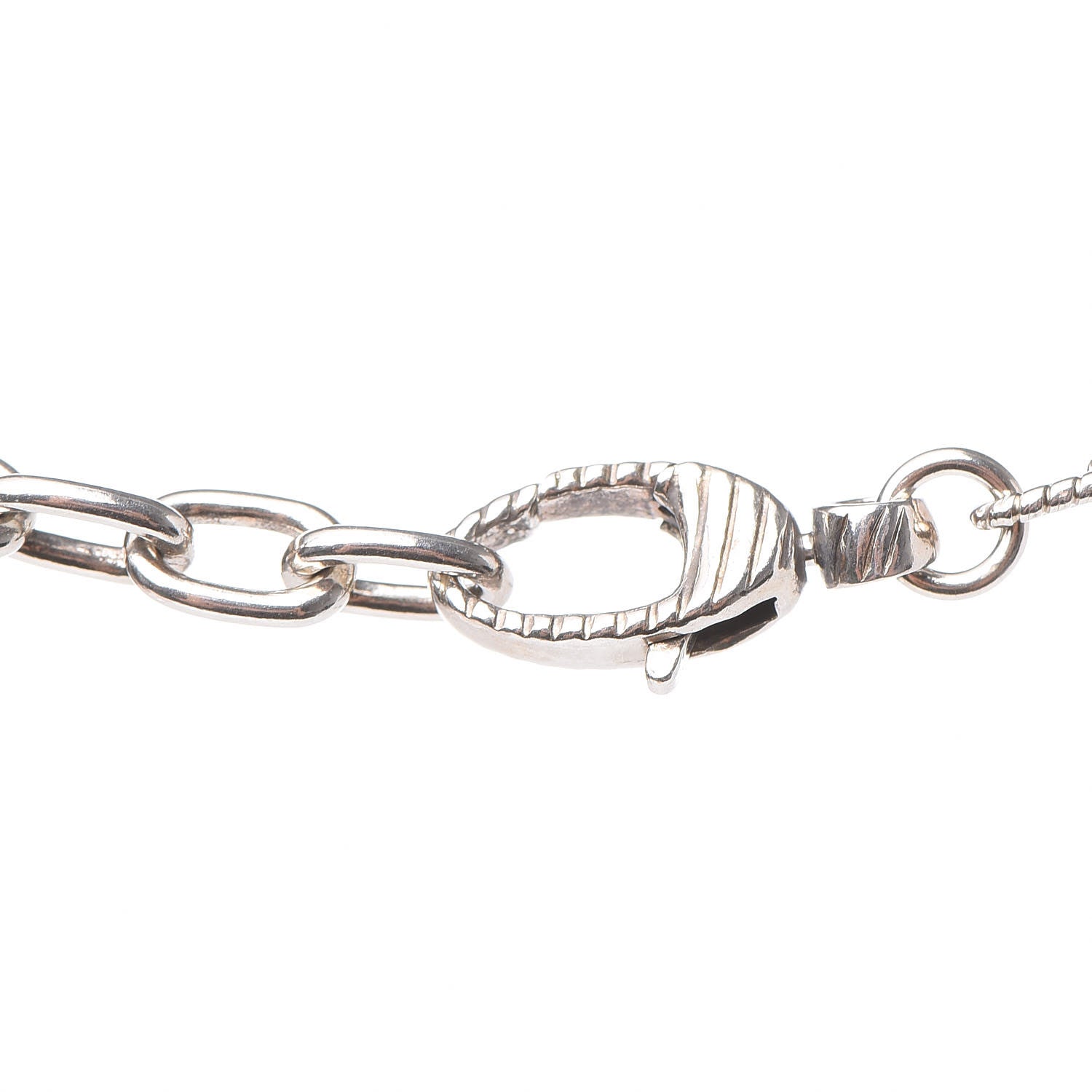 Gucci Sterling Silver 18K Yellow Gold Ouroboros Snake Ring Necklace 5 of 7