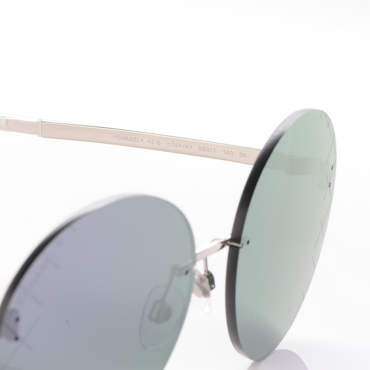 Chanel Mirrored Round Sunglasses 4216 Purple 5 of 10