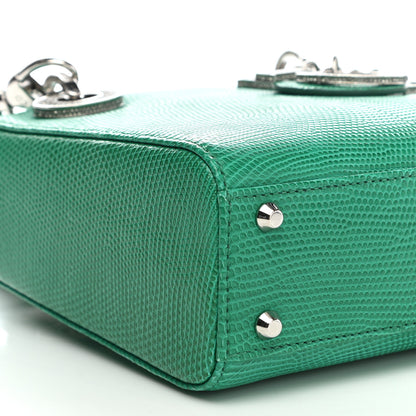 Christian Dior Lizard Swarovski Crystal Mini Lady Dior Green 5 of 8