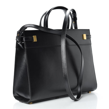 Saint Laurent Calfskin Small Manhattan Shopper Tote Black 4 of 11