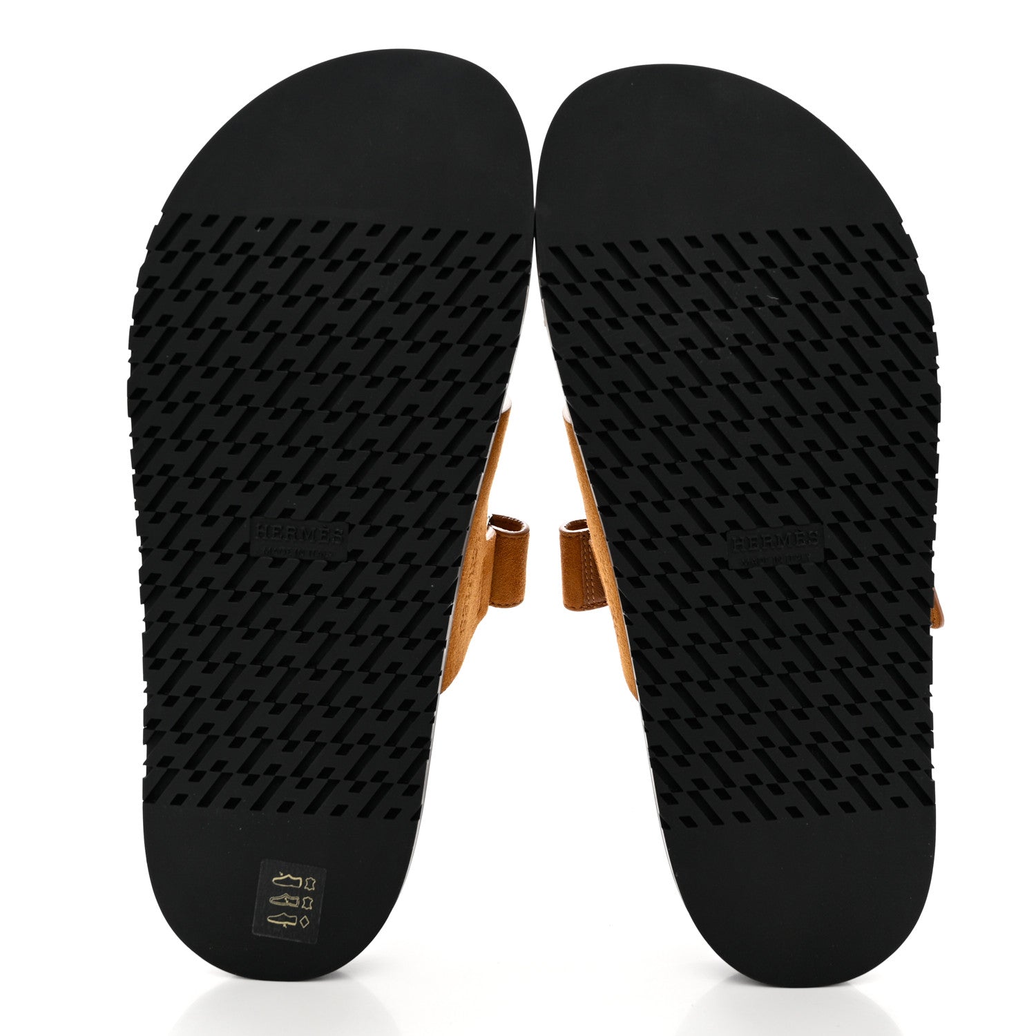 Hermes Suede Goatskin Womens Chypre Sandals 39 Naturel 5 of 9