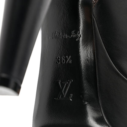 Louis Vuitton Calfskin Monogram Afterglow Platform Pumps 36.5 Black 7 of 7