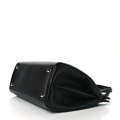 Gucci Grainy Calfskin Small Zumi Top Handle Bag Black 4 of 6