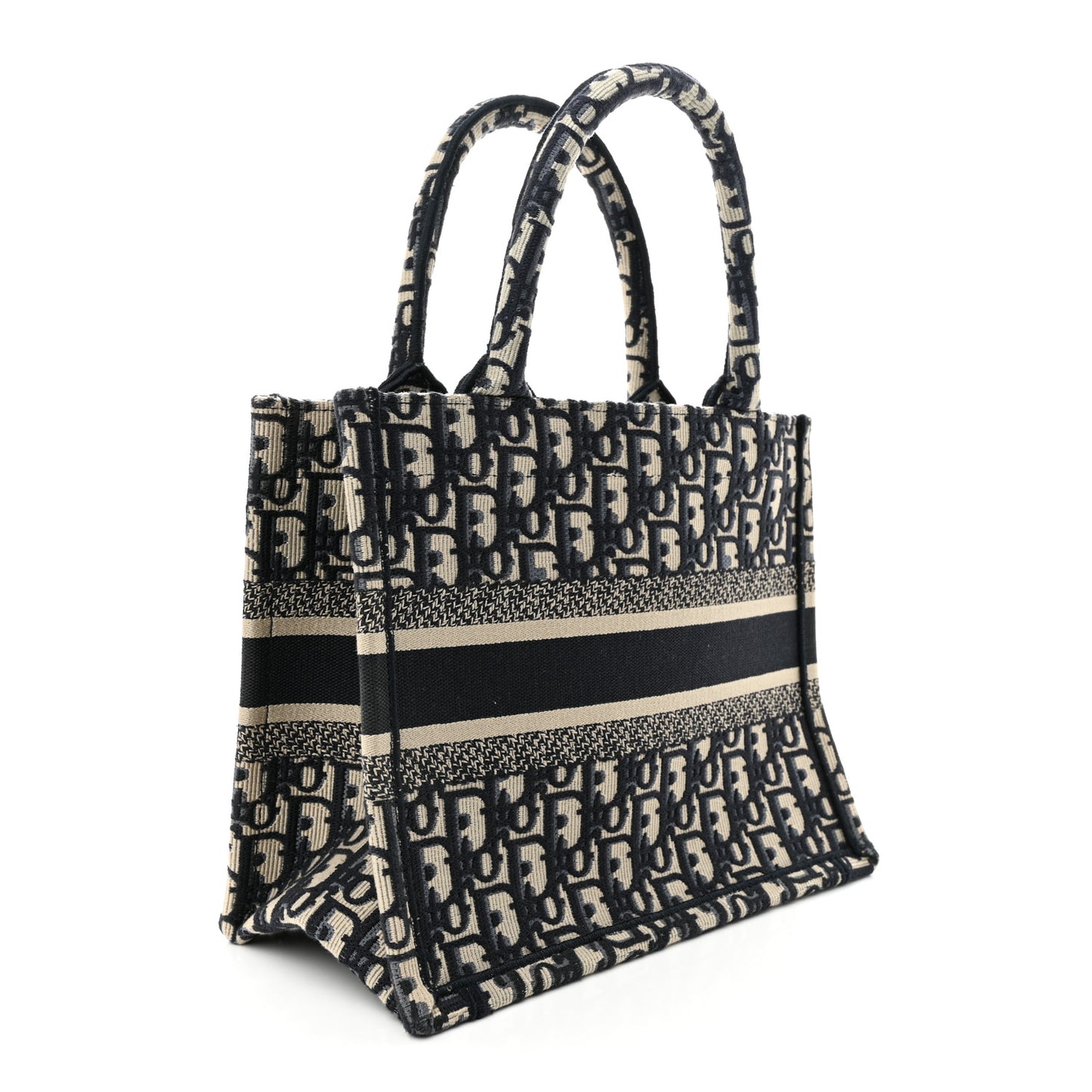 Oblique Small Book Tote Blue Multicolor