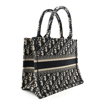 Christian Dior Oblique Small Book Tote Blue Multicolor 3 of 11