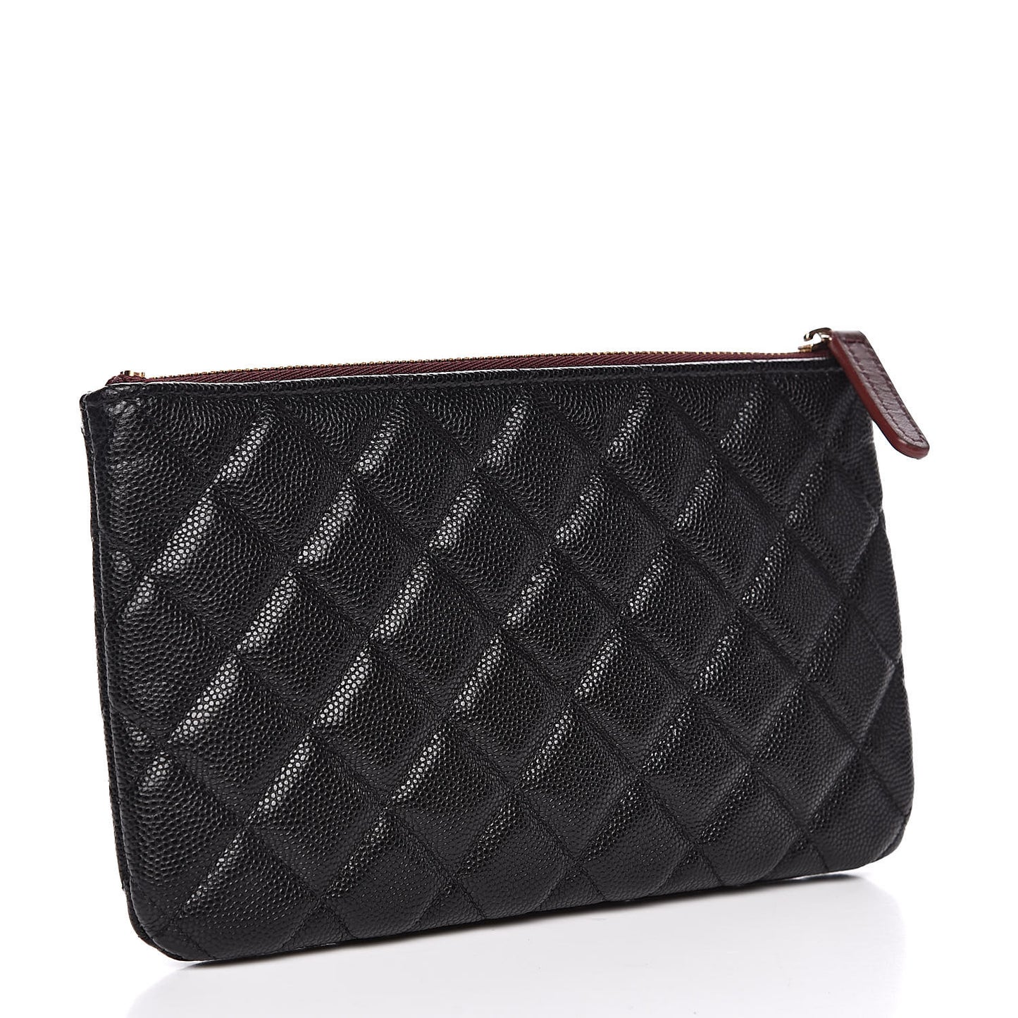 Caviar Quilted Small Pouch Black