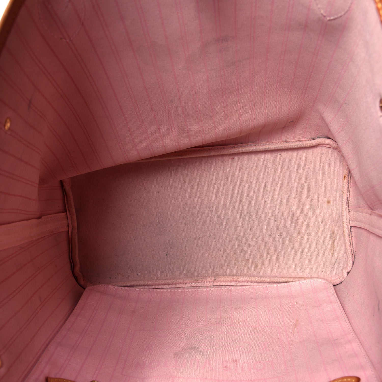 Louis Vuitton Damier Azur Neo Neverfull MM Rose Ballerine 4 of 4